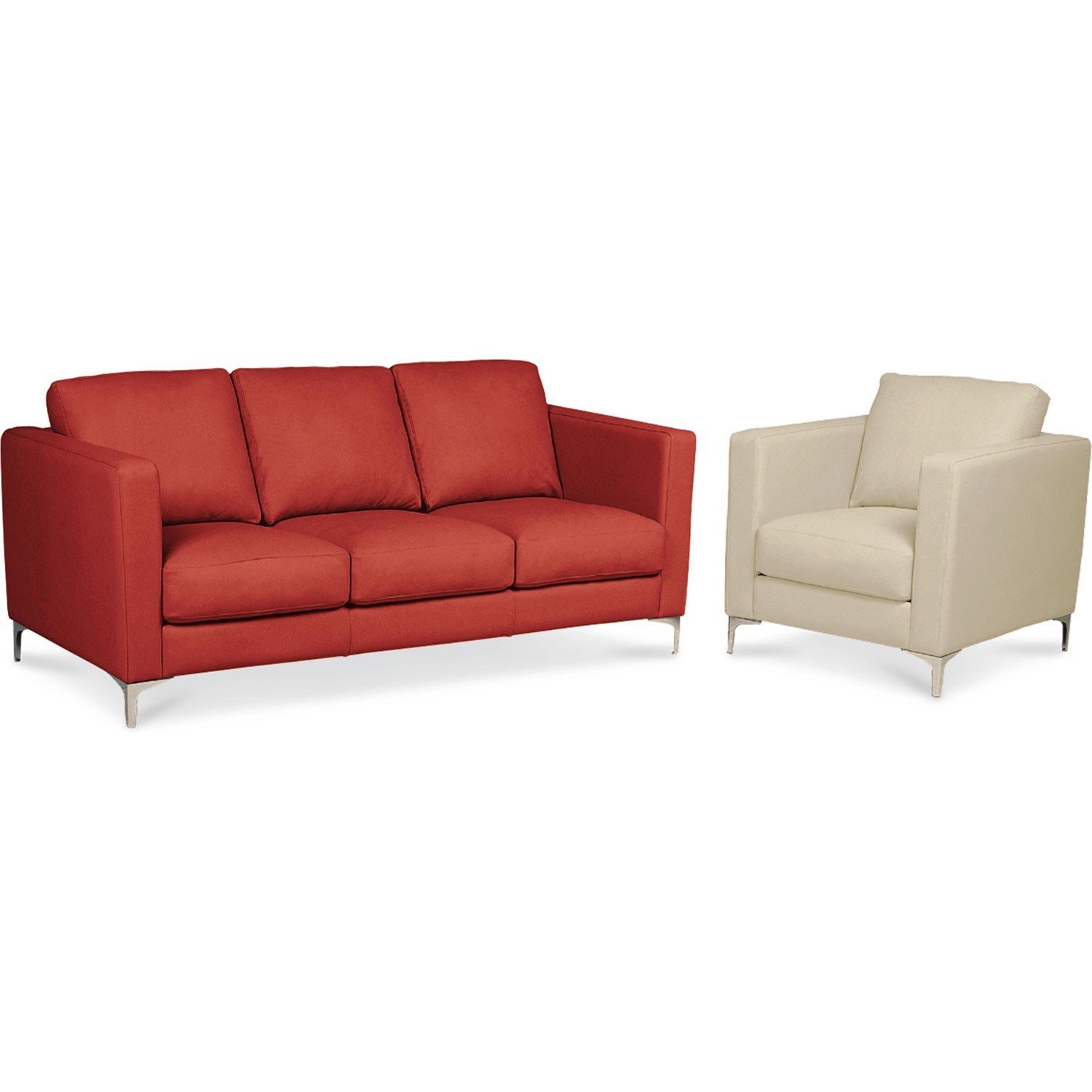 American Leather Kendall KNDCHRST Contemporary Chair Reeds